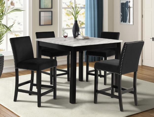 Lennon 5-Piece Counter Height Set - 1715SET - Lara Furniture