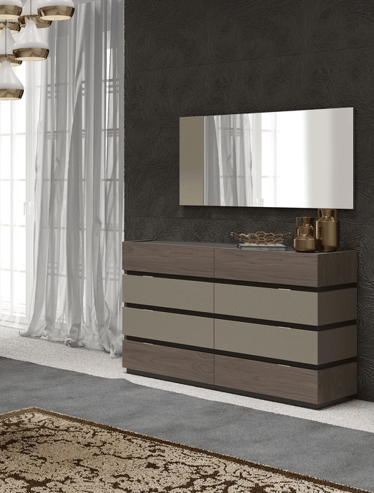 Leo Dresser/Chest/Mirror Set - Lara Furniture