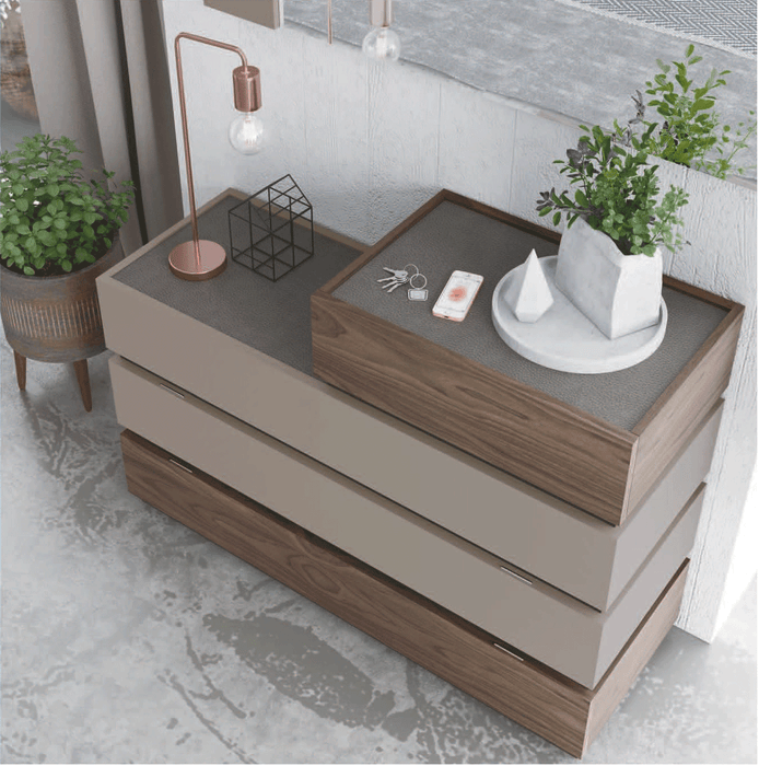 Leo Dresser/Chest/Mirror Set - Lara Furniture