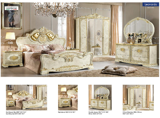 Leonardo Bed Queen - Lara Furniture