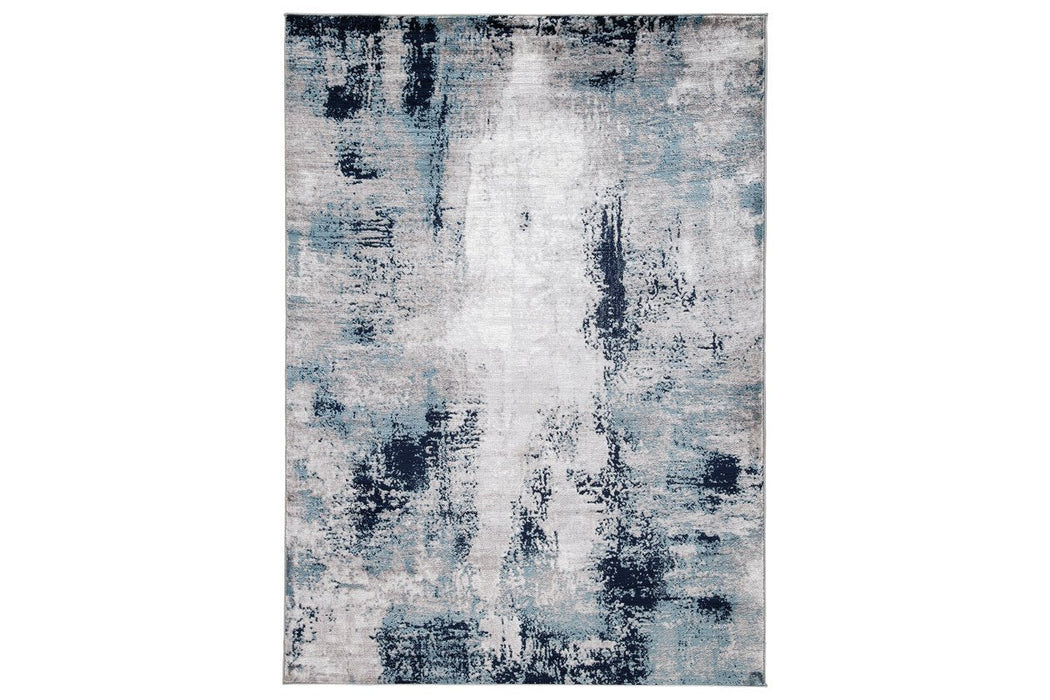 Leonelle Cream/Blue/Gray Large Rug - R404871 - Lara Furniture