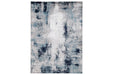 Leonelle Cream/Blue/Gray Large Rug - R404871 - Lara Furniture