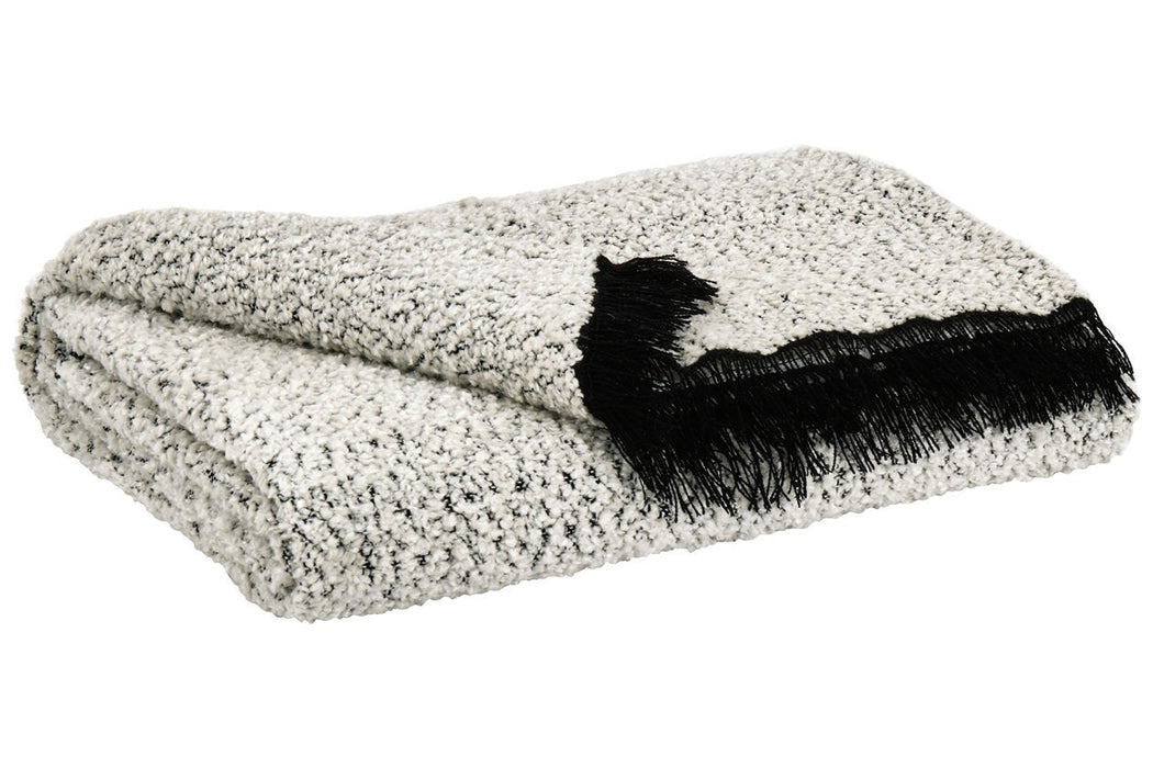 Leonita Black/White Throw - A1000769T - Lara Furniture