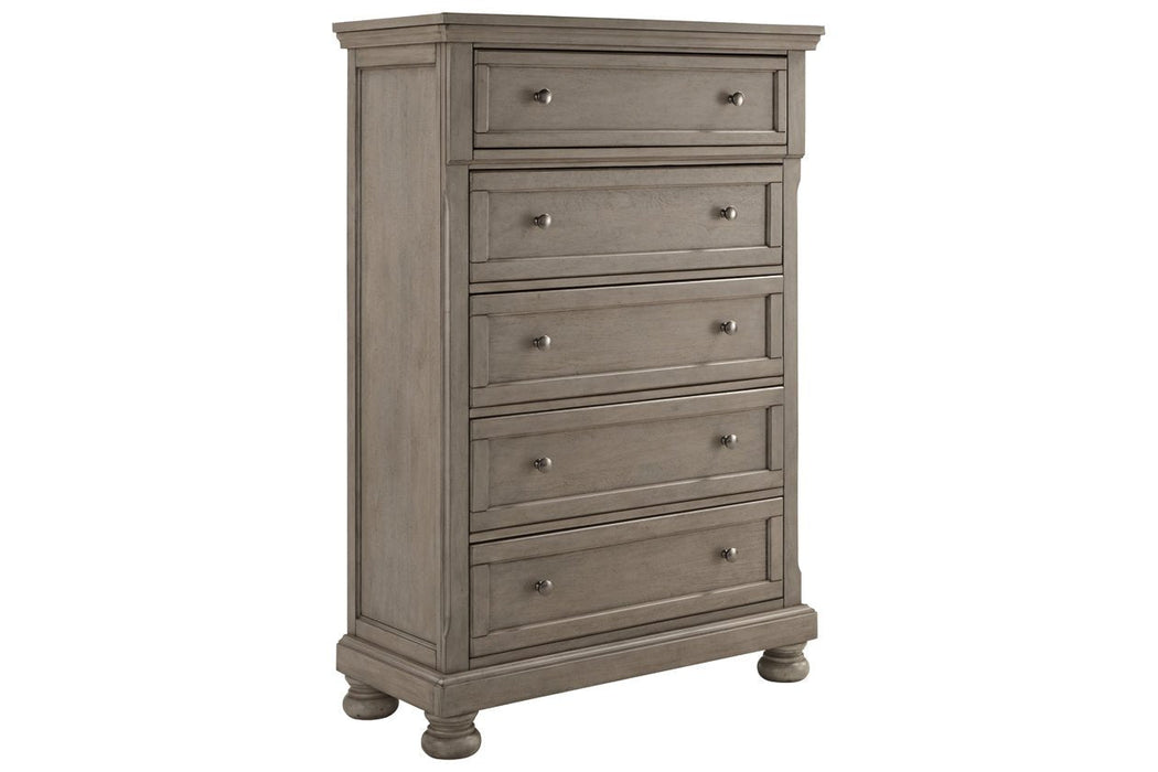 Lettner Light Gray Chest of Drawers - B733-46 - Lara Furniture