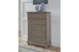 Lettner Light Gray Chest of Drawers - B733-46 - Lara Furniture