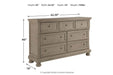 Lettner Light Gray Dresser - B733-31 - Lara Furniture