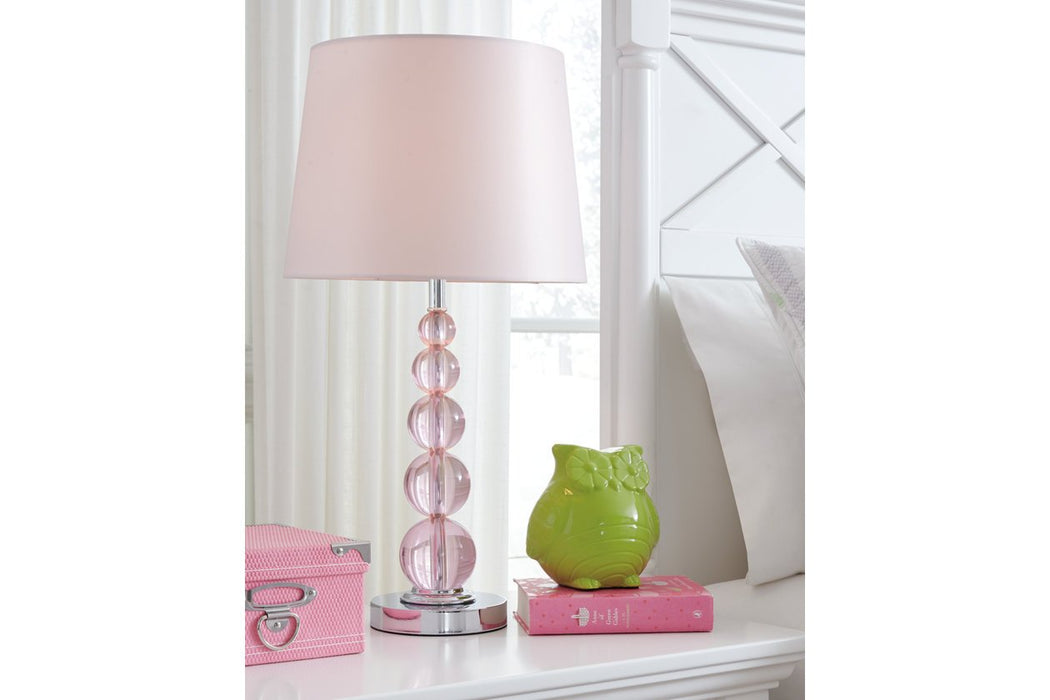 Letty Pink Table Lamp - L857664 - Lara Furniture