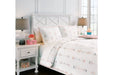 Lexann Pink/White/Gray Full Comforter Set - Q901003F - Lara Furniture