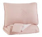 Lexann Pink/White/Gray Full Comforter Set - Q901003F - Lara Furniture