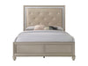 Lila Champagne Twin Panel Bed - Lara Furniture