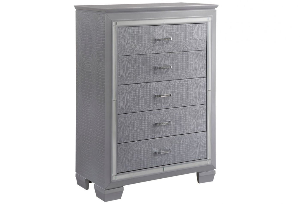 Lillian Silver Chest - B7100-4 - Lara Furniture