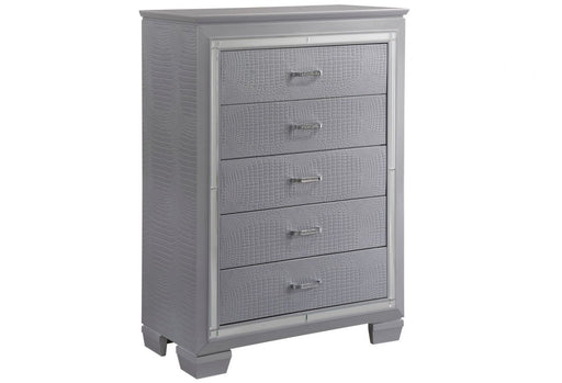 Lillian Silver Chest - B7100-4 - Lara Furniture