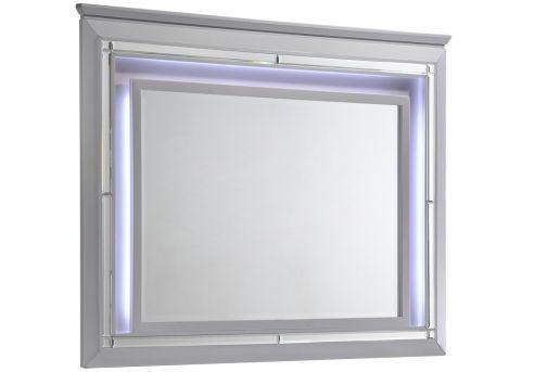 Lillian Silver LED Mirror - B7100-11 - Lara Furniture