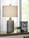 Linus Antique Black Table Lamp - L117964 - Lara Furniture