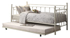 Lorena White Metal Daybed with Trundle - 4965W-NT - Lara Furniture