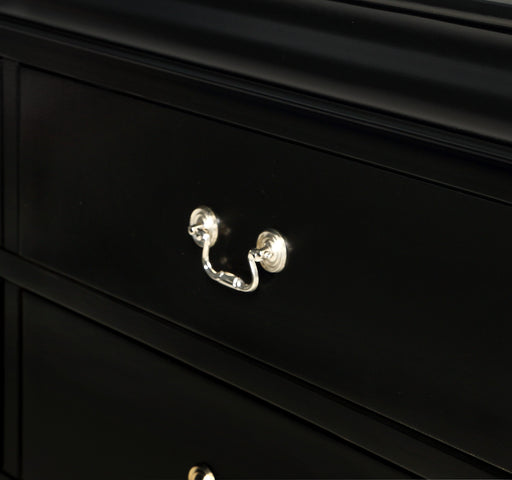 Louis Philip Black Chest - B3950-4 - Lara Furniture