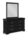 Louis Philip Black Dresser - B3950-1 - Lara Furniture