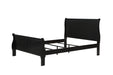  Louis Philip Black Sleigh Bedroom Set - Lara Furniture