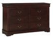 Louis Philip Cherry Dresser - B3850-1 - Lara Furniture