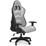 Lynxtyn White/Gray Home Office Desk Chair - H400-08A - Lara Furniture