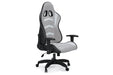 Lynxtyn White/Gray Home Office Desk Chair - H400-08A - Lara Furniture