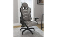 Lynxtyn White/Gray Home Office Desk Chair - H400-08A - Lara Furniture