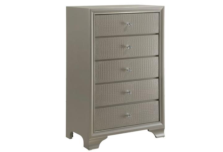 Lyssa Champagne Chest - B4300-4 - Lara Furniture