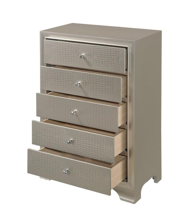 Lyssa Champagne Chest - B4300-4 - Lara Furniture