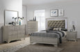 Lyssa Champagne Twin Panel Bed - Lara Furniture