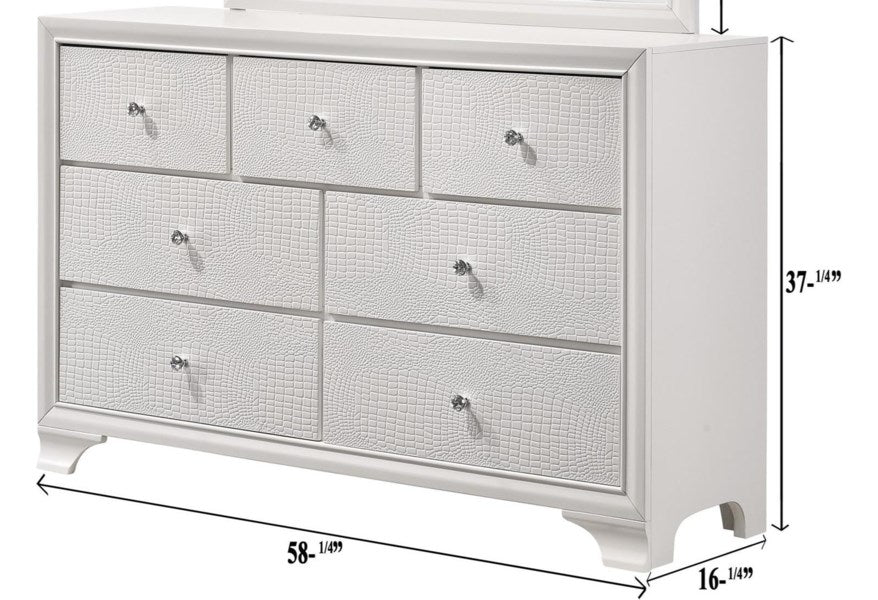 Lyssa Frost Dresser - B4310-1 - Lara Furniture