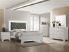 Lyssa Frost King LED Panel Bed - Lara Furniture