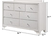 Lyssa Frost LED Panel Youth Bedroom Set - Lara Furniture