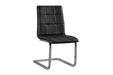 Madanere Black/Chrome Finish Dining Chair (4/CN) - D275-01 - Lara Furniture