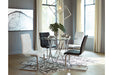 Madanere Chrome Finish Dining Table - D275-15 - Lara Furniture