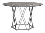 Madanere Chrome Finish Dining Table - D275-15 - Lara Furniture