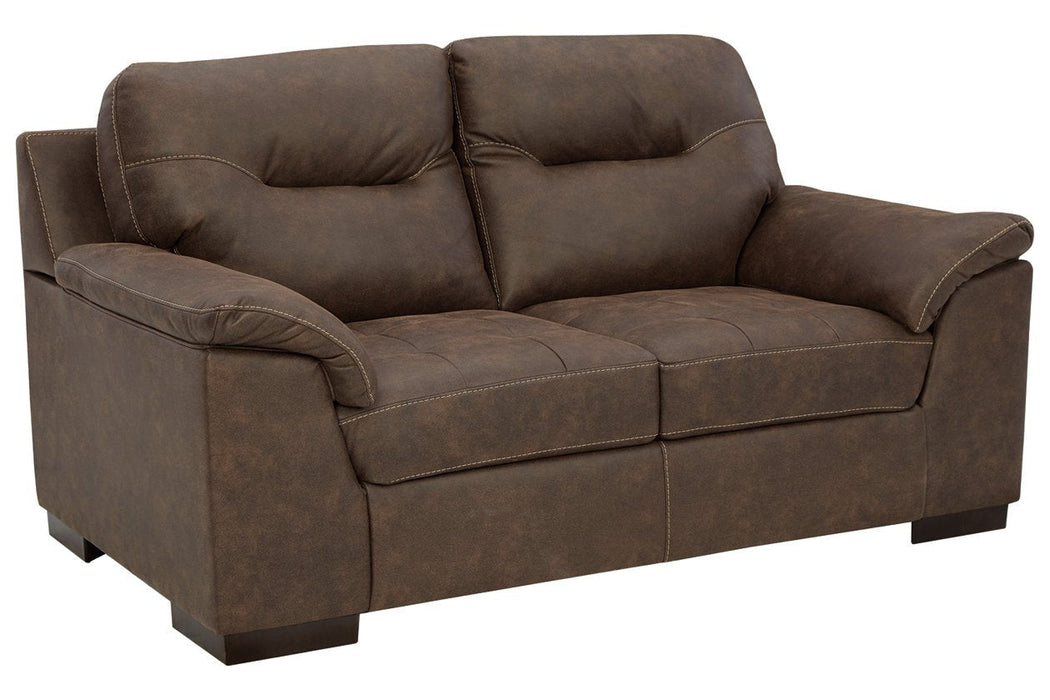 Maderla Walnut Loveseat - 6200235 - Lara Furniture