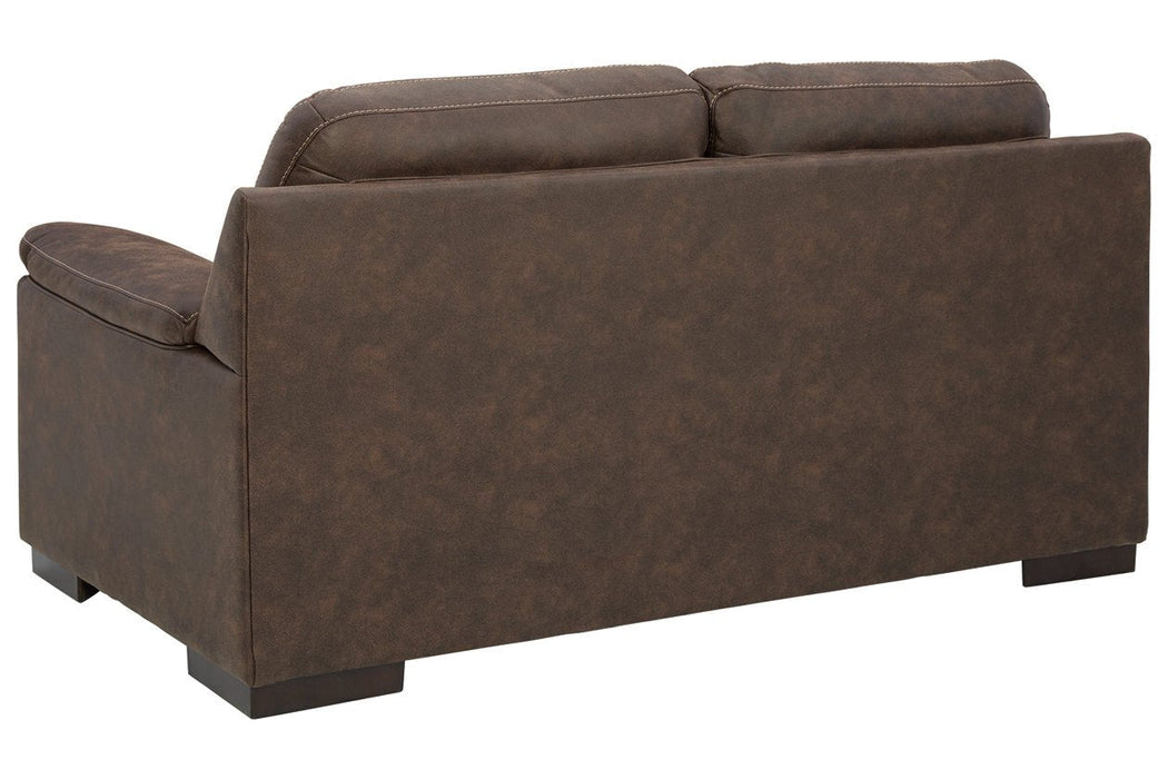 Maderla Walnut Loveseat - 6200235 - Lara Furniture