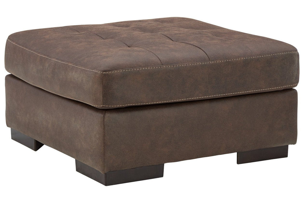 Maderla Walnut Oversized Accent Ottoman - 6200208 - Lara Furniture