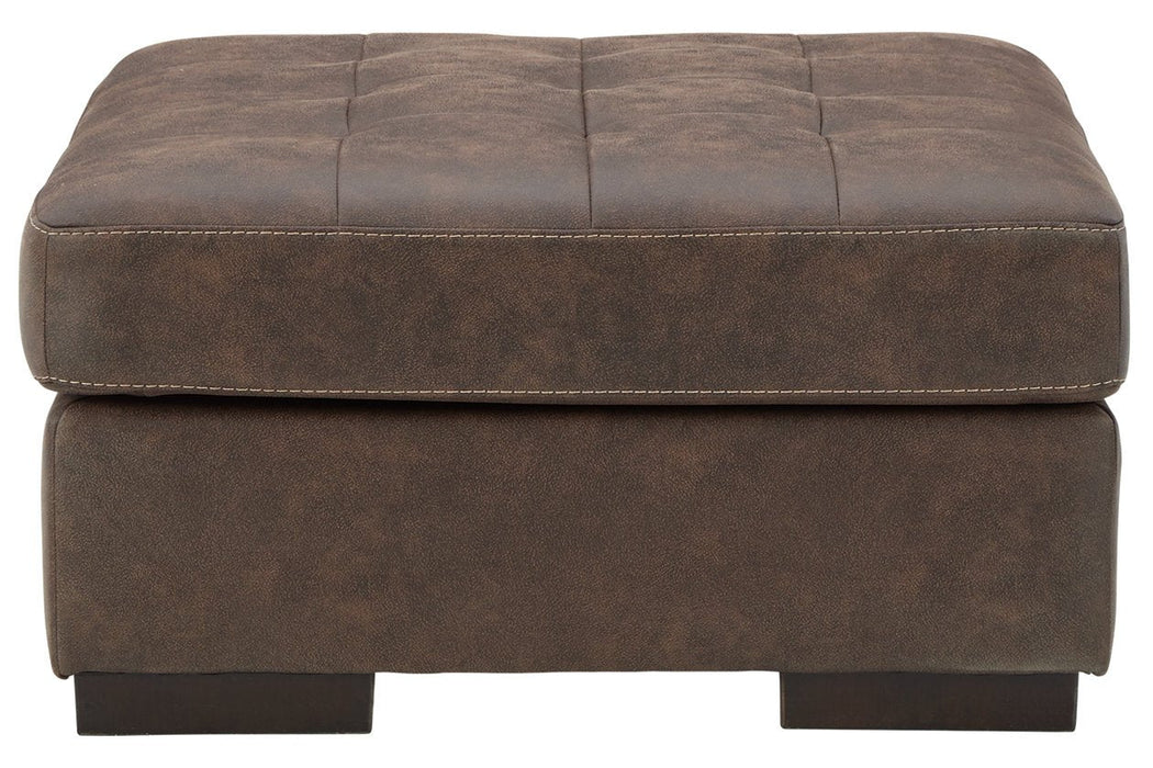 Maderla Walnut Oversized Accent Ottoman - 6200208 - Lara Furniture