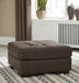 Maderla Walnut Oversized Accent Ottoman - 6200208 - Lara Furniture