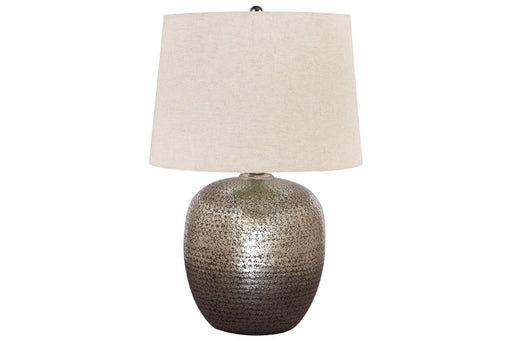 Magalie Antique Silver Finish Table Lamp - L207314 - Lara Furniture