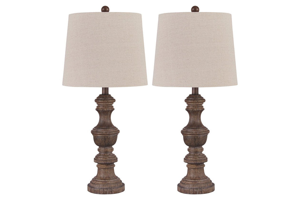 Magaly Brown Table Lamp (Set of 2) - L276024 - Lara Furniture