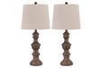 Magaly Brown Table Lamp (Set of 2) - L276024 - Lara Furniture