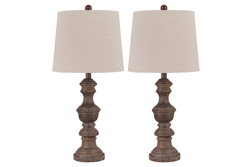 Magaly Brown Table Lamp (Set of 2) - L276024 - Lara Furniture