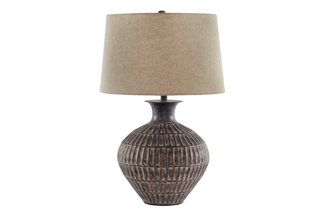 Magan Antique Bronze Finish Table Lamp - L207354 - Lara Furniture