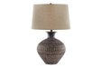 Magan Antique Bronze Finish Table Lamp - L207354 - Lara Furniture