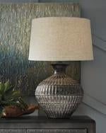 Magan Antique Bronze Finish Table Lamp - L207354 - Lara Furniture