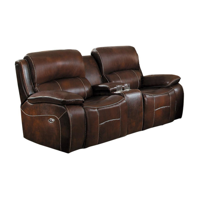 Mahala Brown Reclining Loveseat - 8200BRW-2 - Lara Furniture