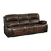 Mahala Brown Reclining Sofa - 8200BRW-3 - Lara Furniture