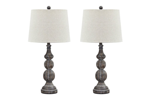 Mair Antique Black Table Lamp (Set of 2) - L276014 - Lara Furniture